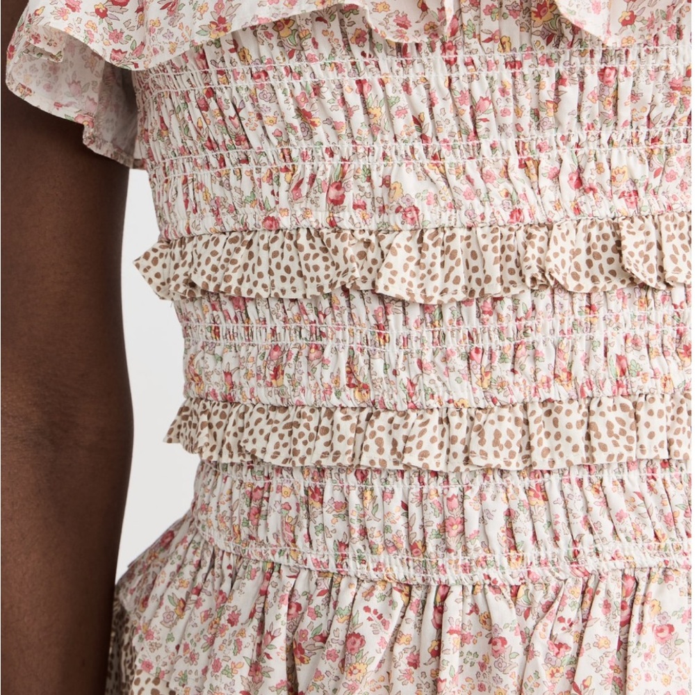 English Factory Pink Floral Ruffle Blouse - Picture 7 of 7